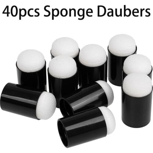 40pcs/lot Finger Daubers Sponge Foam DIY Crafts Scrapbooking Set Sponge Foam Finger Chalk Ink