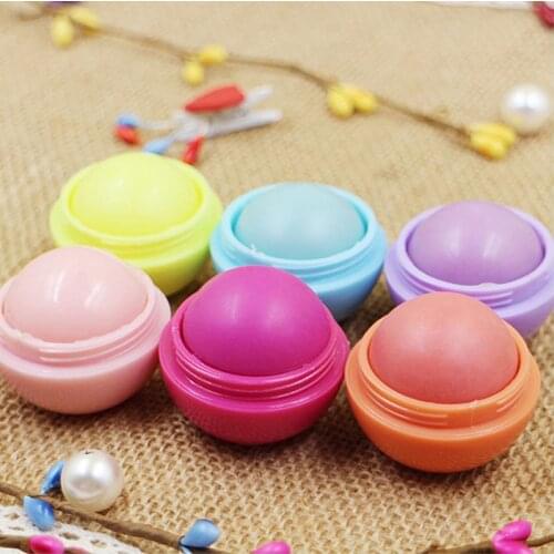 6 Colors Fruit Ball Lip Balm Jelly Hydrating Winter Moisturizing Nutritious Peel Off Lips Dead Skin Makeup Lipgloss Base TSLM1