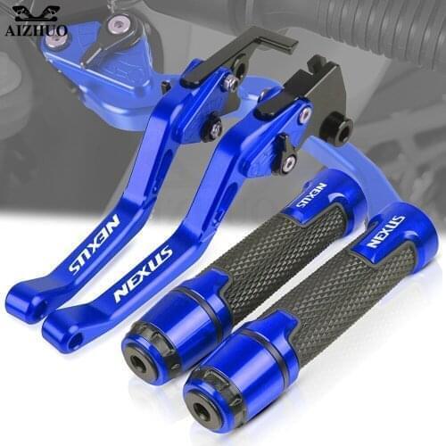Nexus CNC Aluminum Brakes Clutch Levers Motorcycle Handlebar Grips FOR GILERA Nexus 125 E3 2007-2010 2008 2009 7/8'' 22MM LOGO