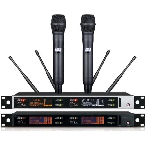 Leicozic True Diversity Microfone Digital Receiver Microfono Wireless 600Mhz Prfessional Microphone Good Recording & Stage Mic