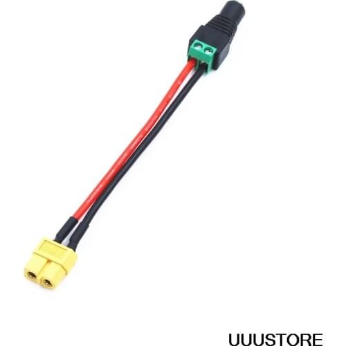 Power Supply Adapter Line XT60 to DC5.5/2.5 Transfer Wire Connection Cable for Fat Shark Glasses RC FPV Drone Parts