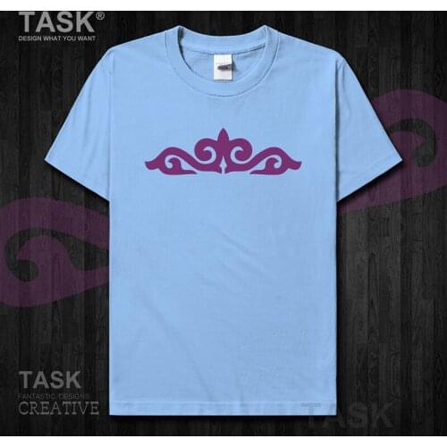 Kazakhstan KAM Kazakh short-sleeved T-shirt male KAZAKH totem Special ethnic half-sleeved Kazakhstan clothes summer casual 01