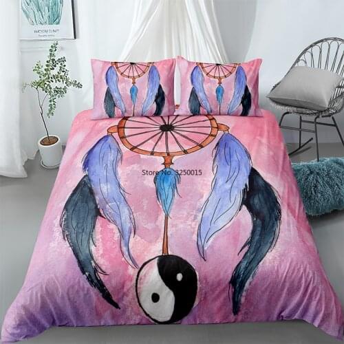 Dream-catcher Boho Bedding Set Dreamland Duvet Cover and Pillowcase Queen King Size Bed Sets Deluxe Adult Bedroom Decor