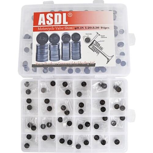 5pcs Motorcycle Engine Parts Adjustable Valve Shim 9.48mm Complete Refill Kit For Honda Suzuki Yamaha Kawasaki #b