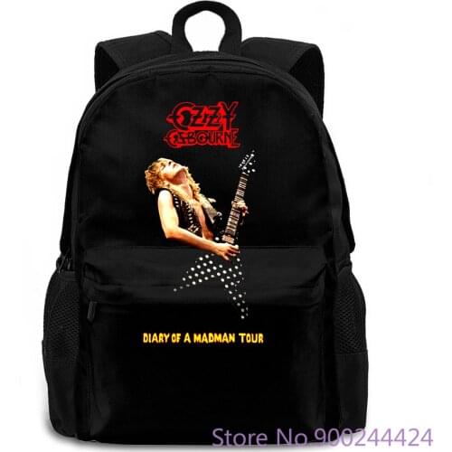 Ozzy Osbourne Diary of A Mad Tour Black Poster All s S...3 Custom women men backpack laptop travel school adult
