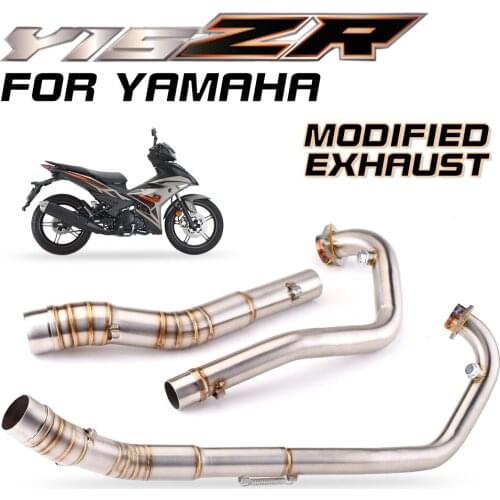 Suitable for YAMAHA Y15ZR special stainless steel full set of exhaust pipe modification front and tail section