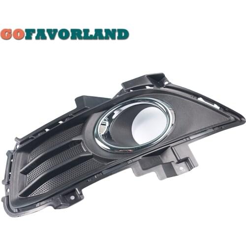Chrome Front Left Bumper Fog Lamp Grille Plastic Black DS7Z17B814BA For Ford Fusion 2013 2014 2015 2016