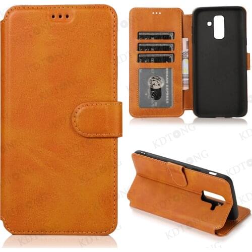 Luxury Leather Flip Case For Samsung Galaxy A01 A6 A7 A9 STAR LITE A10 A10S A11 A12 A20E A20 A21 S A750 Solid Color Phone Case