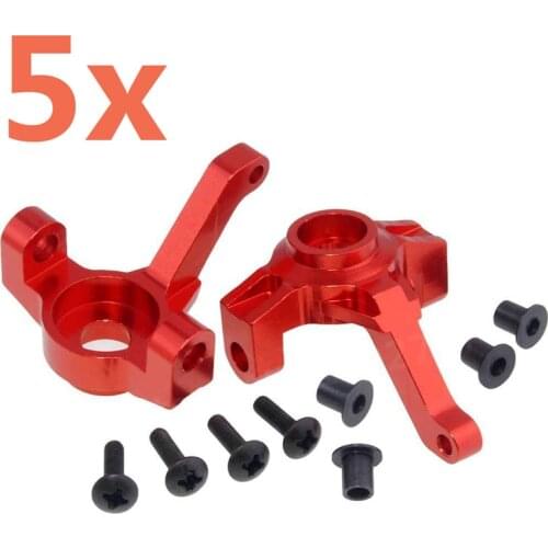 5set HSP Alum Alloy Steering Hub L/R 180002 (18004) For RC Car 1/10 Scale Models 94180 Rock Crawler Truck Upgraded Part PANGOLIN