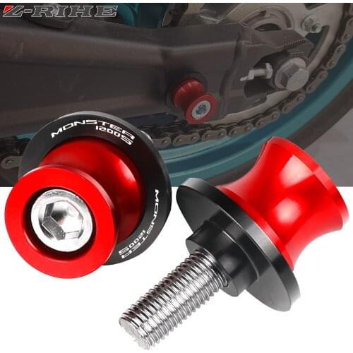 Motorcycle Swingarm Sliders Aluminum Swing Arm Swingarm Spools Scews For DUCATI MONSTER1200S MONSTER1200 S R 2014-2021 2020 2019