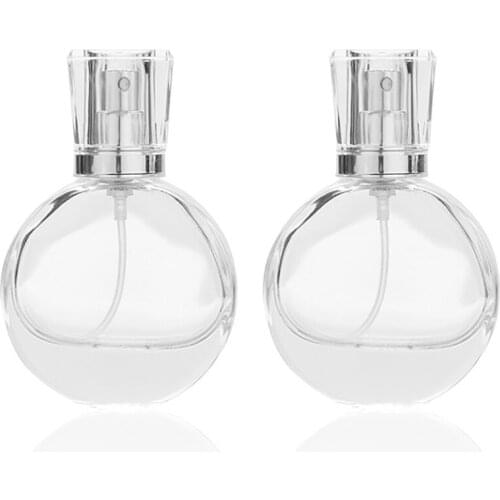 25ML Glass Perfume Bottle Portable Mini Travel Makeup Cosmetic Moisturizing Refillable Bottles Nozzle Spray Head Empty Bottle