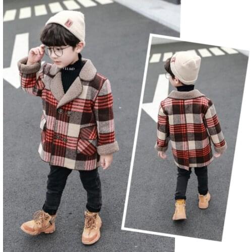 Plus Velvet Spring Autumn Coat Outerwear Top Children Clothes Kids Costume Teenage School Boy Clothing High Quality