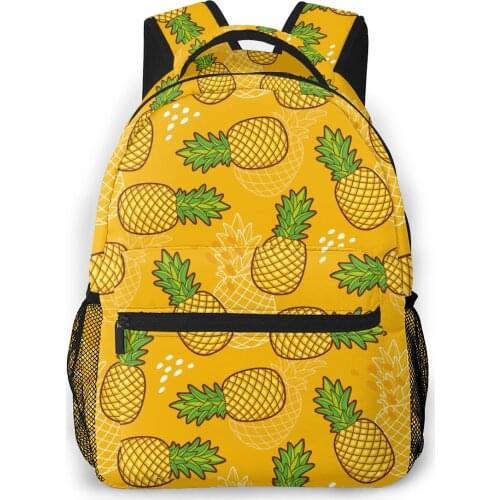 Backpack Women Shoulder Bag For Teenage Girls Yelow Pineapples Bagpack Female Ladies School Backpack