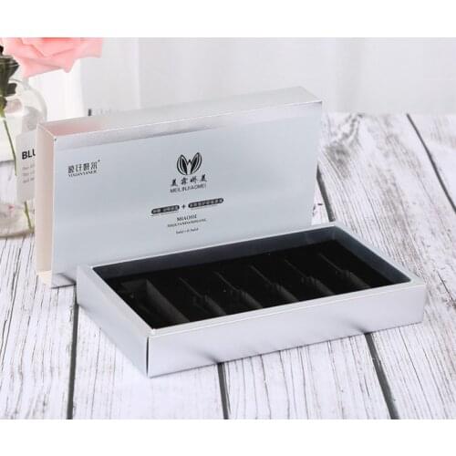 Custom logo printed hard rigid cardboard sliding necklace packaging,Package Box with Cards and Dividers ---XP1272