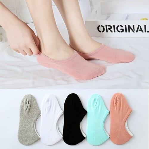 1PC Summer Fashion Cotton Socks Short Candy Color Women Boat Wholesale Korean