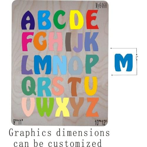 A-Z Artistic alphabet die cut-2 Wooden dies fit // Scrabooking