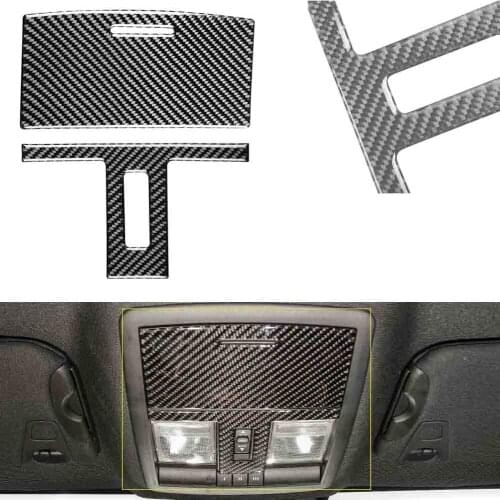 Carbon Fiber ABS Car Reading Light Lamp Decor Cover Trim for Dodge Challenger 2015 2016 2017 2018 2019 2020