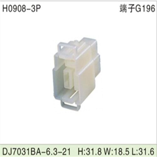 Free shipping 500pcs DJ7031BA-6.3-21 6.3mm 3Pin AMP Car Electrical Wire Connectors for VW,BMW,Audi,Toyota,NISSAN AND other