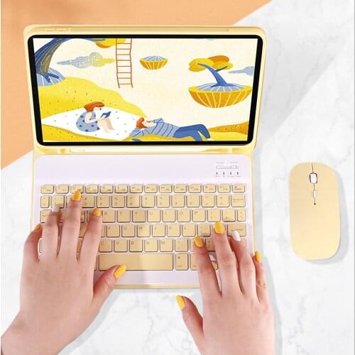 Wireless Keyboard Case For iPad Pro 12.9inch 2020 2018 Leather Mouse Keyboard Cover iPad Pro 12.9'' Cases Shockproof Coque
