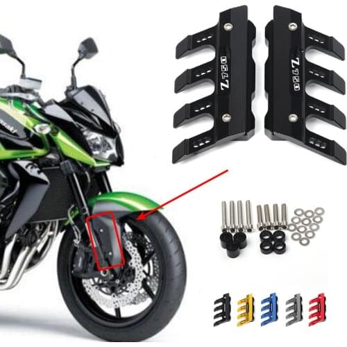 For Kawasaki Z750 Z750S Z750R Z750 R Motorcycle Mudguard Front Fork Protector Guard Block Front Fender Slider Accessories