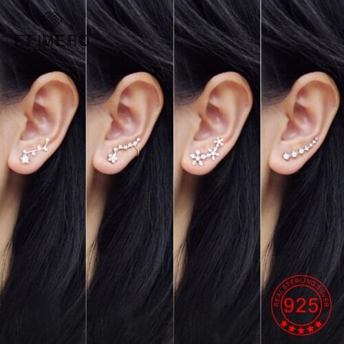 Женские серебрянные серьги EFIMERO China At AliExpress