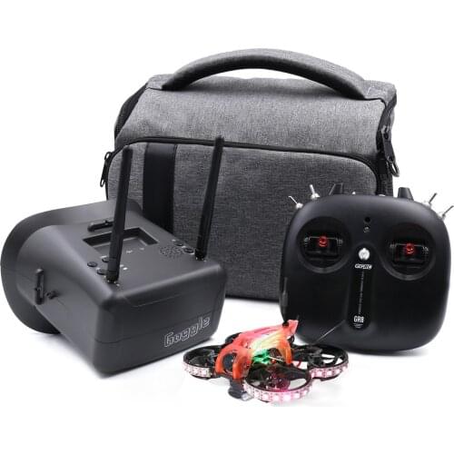 GEPRC TinyGO LED FPV Whoop RTF GEP-12A-F4 200mW Runcam Nano2 GR1102 10000KV 79mm Drone GR8 Remote Controller 4.3inch Goggles