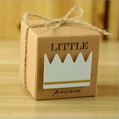 100Pcs Favor Box Wedding Favor Box New Birth Birthday Baby Shower Party Candy Boxes Bag New Boy and Girls Favor Gifts Packing