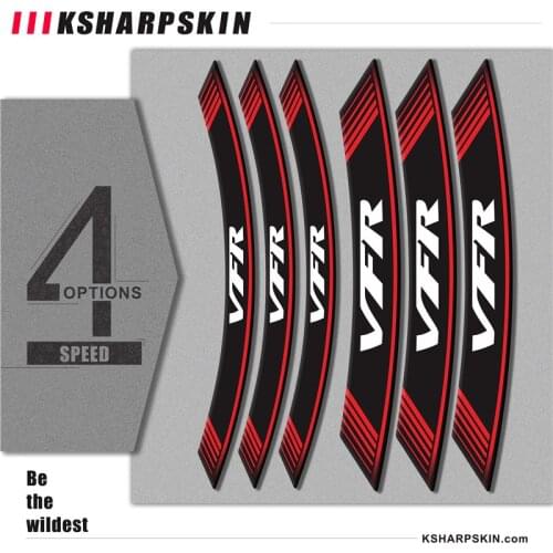 Creative transformation motorcycle sticker accessories tire wheel reflective decorative decal for HONDA VFR