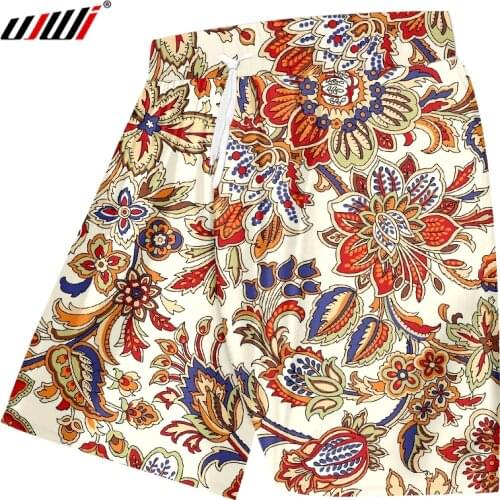 UJWI Full Print Shorts Men Summer Cool Print Space 3D Beach Board Shorts Seashorts Man Hiphop Breathable Pocket Trousers