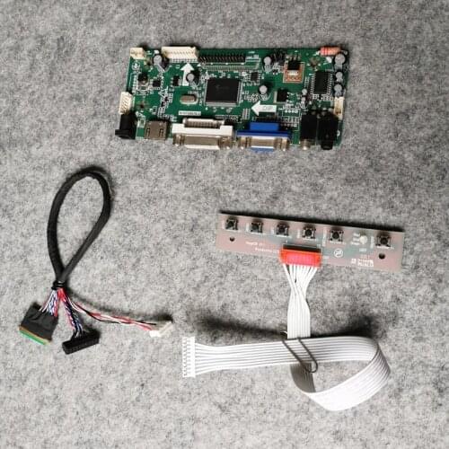 VGA DVI LVDS 40 Pin DIY kit For N156B6/N156BGE matrix 60Hz WLED 1366*768 M.NT68676 LCD monitor controller drive board card