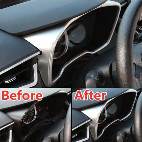 Car Dashboard Instrument Frame Cover Sticker For Toyota corolla 2019 2020 Car Styling Accessories ABS Car Trim