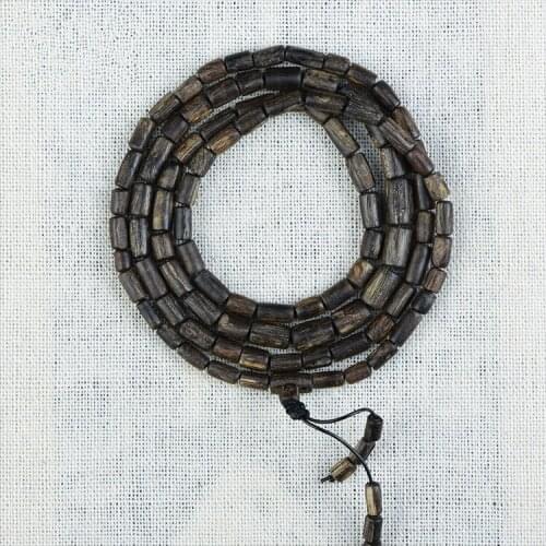 Natural Dala oil filled deep water aloe long chain bucket bead bracelet necklace Alose medicine fragrance collection level