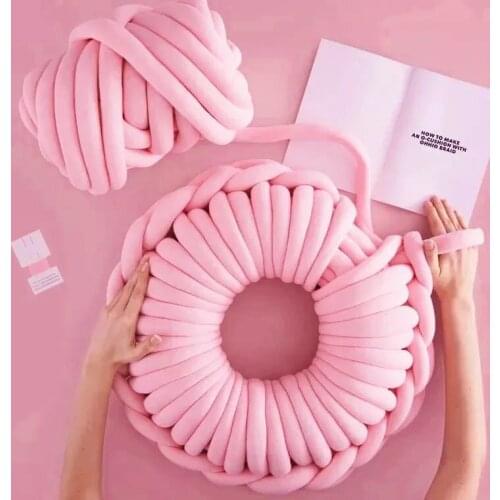 ZENGA 250g thick super Bulky chunky yarn for hand knitting Crochet soft big cotton DIY Arm Knitting Roving Spinning yarn blanket