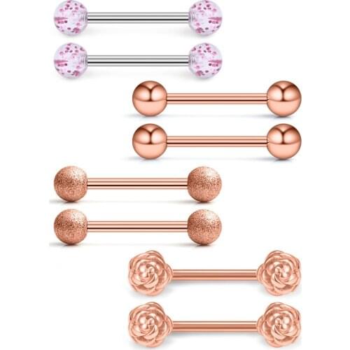 14G 9/16Inch Silicone Soft Spike Ball Nipple Tongue Shield Ring Barbell Body Piercing Jewelry Retainer