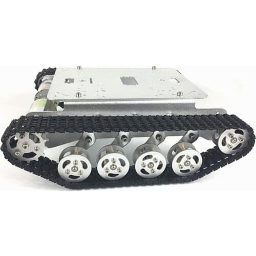 RC crawler robot tank car TS100 metal chassis shock absorber car with suspension system tank for Arduino DIY remote control toy