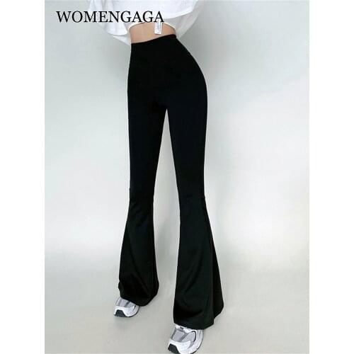 WOMENGAGA Women's Flared Trousers