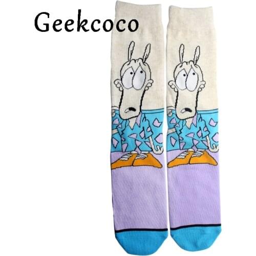 Cartoon animal Funny Fashion Sports Long Socks for Kids Men 3D Printed Stocking New Pattern Hip Hop Cotton Sock Unisex J0418
