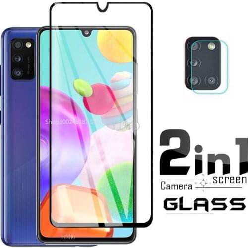2 in 1 For Samsung Galaxy A41 Glass Phone Screen Film Protector Tempered Glass For Samsung A41 Glass For Galaxy A41 SM-A415F/DSN