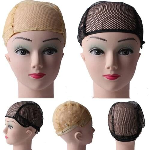 1Pc Top Sale Hairnets good Quality Mesh Weaving Black Wig Hair Net Making Caps Weaving Wig Cap & Hairnets