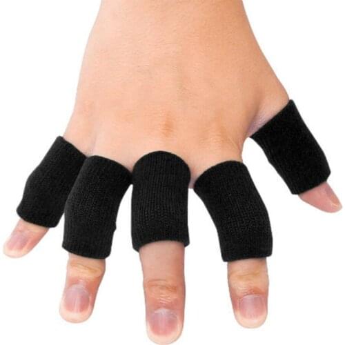 10pcs Stretchy Sports Finger Sleeves Arthritis Support Finger Guard Outdoor Basketball Volleyball Finger Protection