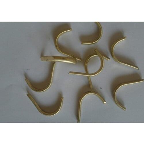 5 pcs trumpet right hand finger hooks in original brass colour for repairing