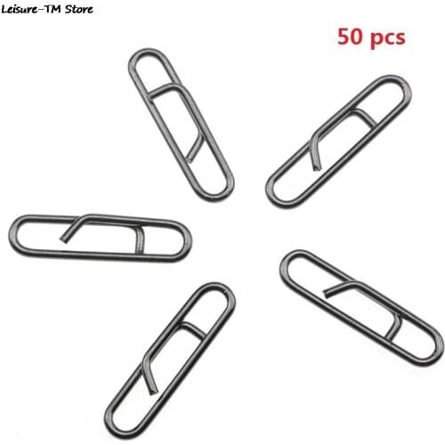 50Pcs Powerful Fast Link Clip Snap Fishing Tackle Quick Change Lead Links Clips Interlock Accessories