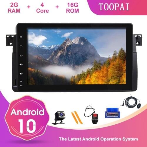 0TOOPAI Android 10 For BMW E46 M3 Rover 3 Can Bus GPS Navigation Multimedia Player IPS Steering Wheel Control