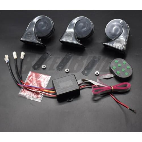 12V 135db air horn alarm automobile snail automobile horn general 510hz double tone snail automobile electronic sound signal ala