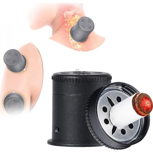 Binjiully Moxa Box Chinese Moxibustion Stickers Acupuntura Acupoint Heating Back Therapy Sub-health Women Gynaecology Body