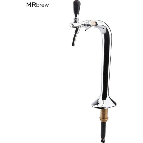 Chrome Plated Brass Single Faucet Snake beer tower with Adjustable beer tap, for European Flow Control Type Tap