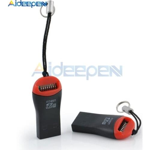 5Pcs Card Reader USB 2.0 Micro SD SDHC TF Flash Memory Card Reader Mini Adapter for Laptop