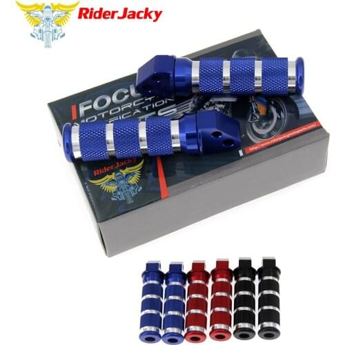 RiderJacky Round Rear Sport Foot Pegs Back Stands Steps Footrests For Suzuki GSX1400 GSX 1400 2001-2008 2003 2004 2005 2006 2007