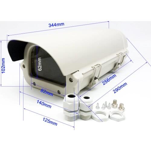 CCTV camera 256*125*102mm Housing Outdoor Waterproof Double Lock Waterproof Aluminium Cover kamera Housing case & Antidust