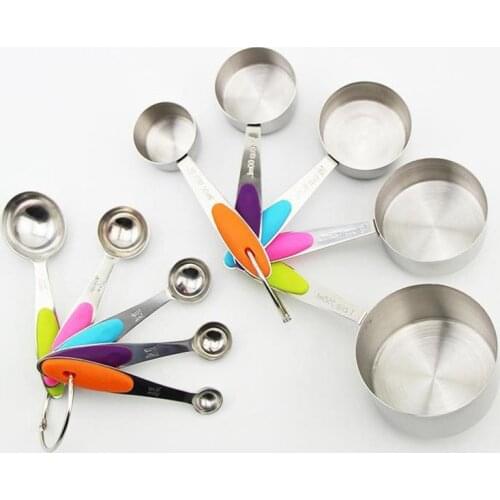 Measuring Cups Measuring Spoons Set Stainless Steel Measuring Cup Spoon For Baking Tea Coffee Kitchen Measuring Tools